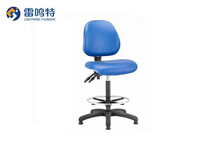 Anti Static Adjustable Lab Stool chrome plating Lab Chairs With Armrest